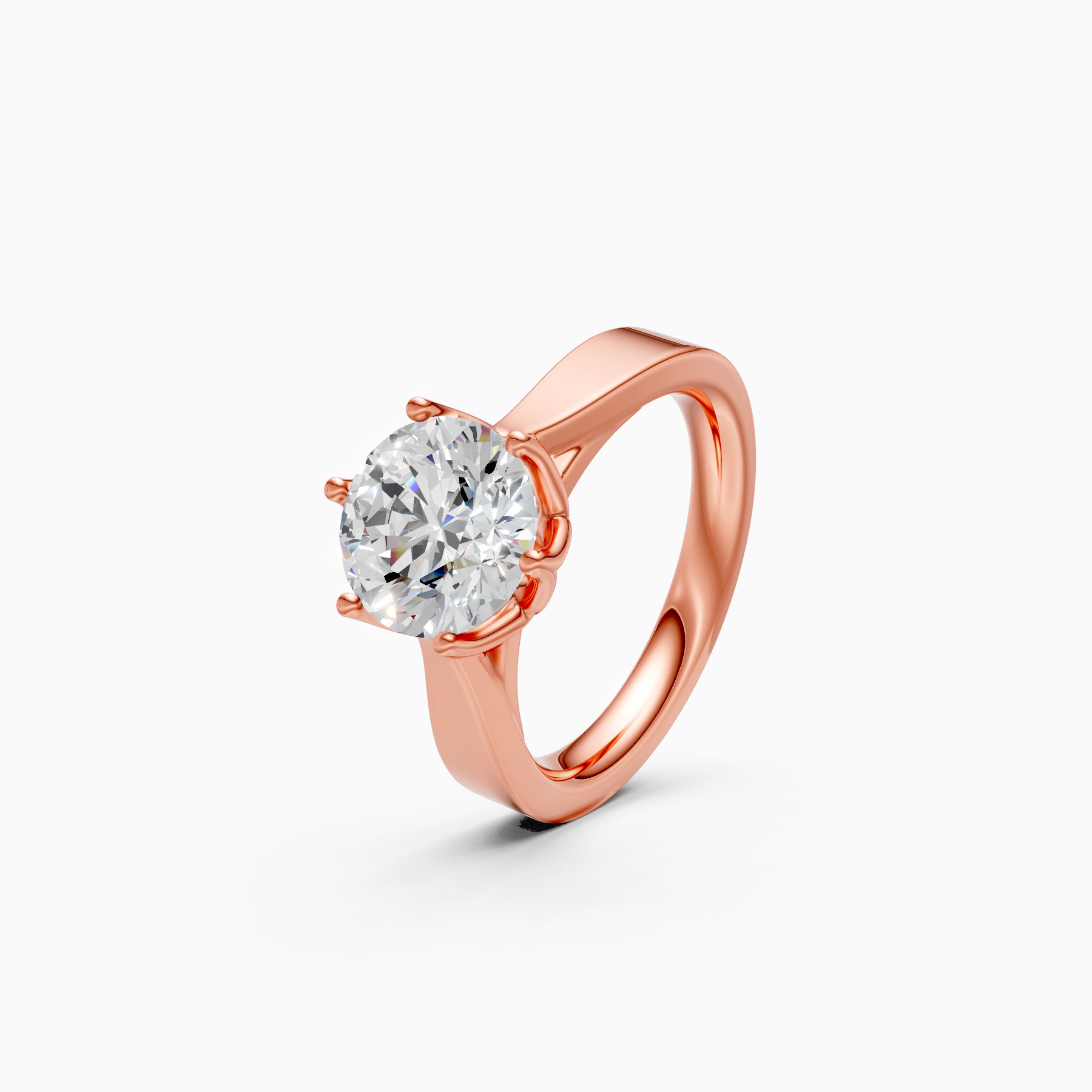 Romantic Solitaire Ring with Lab Grown Diamond